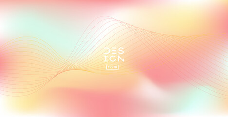 Abstract soft cloud background in pastel colorful gradation style. Modern blurred background.