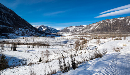 Fototapeta na wymiar View of Altay mountains