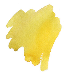 beautiful watercolor spot. water stains. yellow