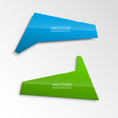 Design shape Origami vector banner