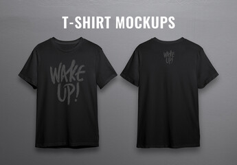 Black T-Shirt Mockups