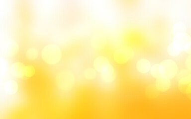 Abstract yellow background. Warm color tone background. With circle shape look like bokeh. Yellow in golden tone. Like use to cerebrate seasonal.
