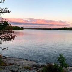 pink lake