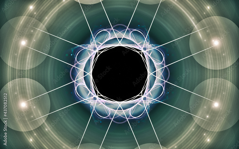 Fototapete digital generated image in the form of abstract geometric shapes of various shades and colors for us