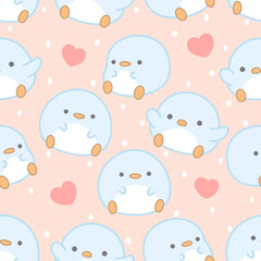 chick pattern seamless background, easter animal cartoon illustration
