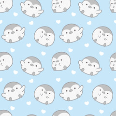 chick pattern seamless background, easter animal cartoon illustration