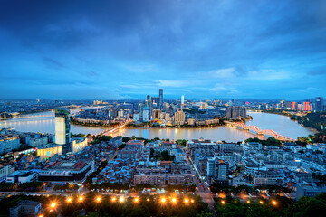 Panorama of Liuzhou, Guangxi, China