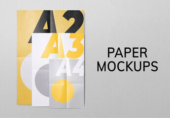 Poster Mockups in Various Sizes