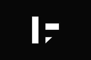 FL letter logo design on luxury background. LF monogram initials letter logo concept. FL icon design. LF elegant and Professional letter icon design on black background. F L LF FL