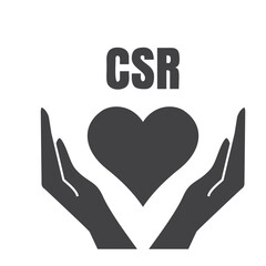 Corporate Social Responsibility, CSR Symbol, Sign, Concept