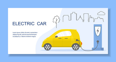 Electric car Green Energy Transport ECO friendly