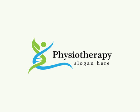 physiotherapy logo design creative nature gen health natural