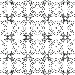 Vector monochrome pattern, Abstract texture for fabric print, card, table cloth, furniture, banner, cover, invitation, decoration, wrapping.