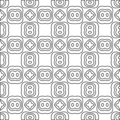 Vector monochrome pattern, Abstract texture for fabric print, card, table cloth, furniture, banner, cover, invitation, decoration, wrapping.