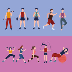 ten fitness persons