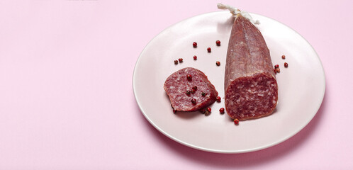 Assortment of typical Spanish homemade sausages