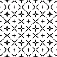 Vector monochrome seamless pattern, Abstract endless texture for fabric print, card, table cloth, furniture, banner, cover, invitation, decoration, wrapping.