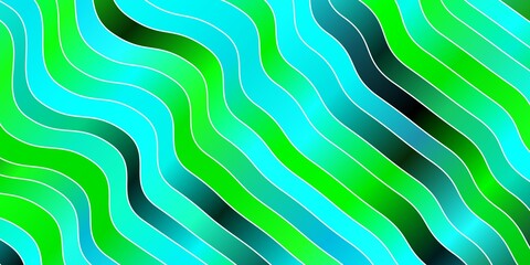 Light Blue, Green vector texture with wry lines.