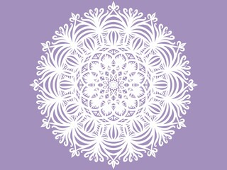 Mandala ornament creative work. Digital art illustration