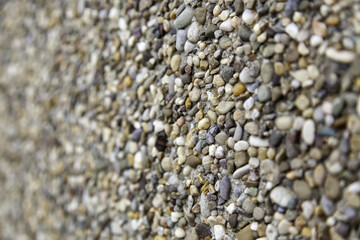 Cement background with stones
