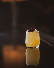 drink with strawberry