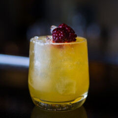 drink with strawberry