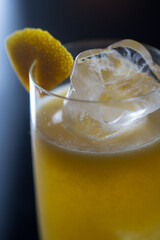 close up of a drink