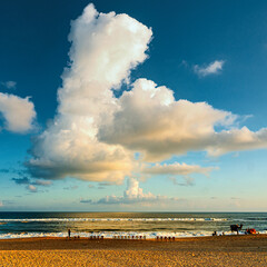 Fototapeta na wymiar beach and cloud 