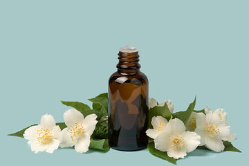 Face oil, serum, or flower oil. Natural cosmetic.