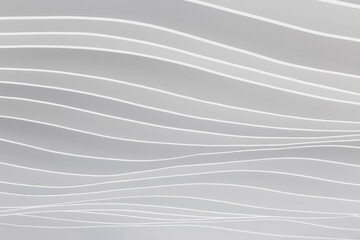 Gray wall decorated with cardboard waves. Background
