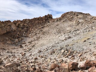 volcanic landscape in island