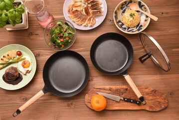 フライパンと料理