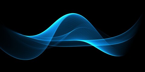 Color light blue abstract waves design
