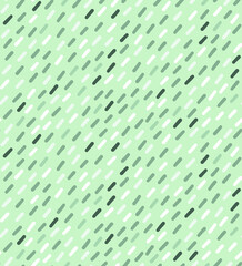 Hand drawn seamless pattern with cute small brush strokes. Pattern in trendy pale green colors.