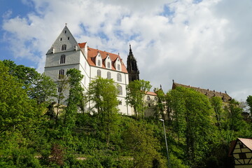 Fototapeta na wymiar Blick zur Albrechtsburg in Meissen an der Elbe