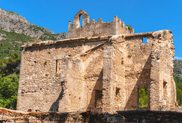Ruins of the Monastery of La Murta in Alzira, Valencia (Spain).