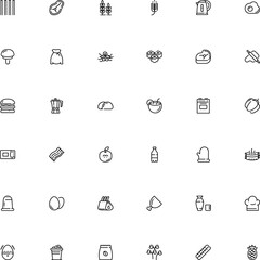 icon vector icon set such as: lard, glyph, rasher, tenderloin, shop, wine, collection, produce, thin, packaging, whole, mushrooms, easter, pin, handle, scrambled, alcoholic, italian, machine, liter