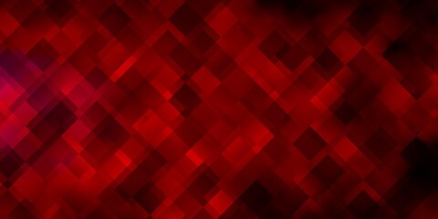 Dark Red vector template with rectangles.