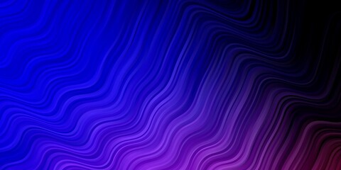 Fototapeta premium Dark Pink, Blue vector background with lines.