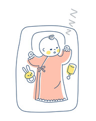 スヤスヤと眠る赤ちゃん