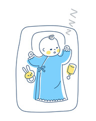 スヤスヤと眠る赤ちゃん
