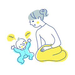 赤ちゃんとママ