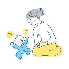 赤ちゃんとママ