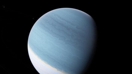 planet in deep space, science fiction wallpaper 3d render