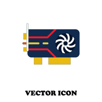 Graphic Card,vector Icon, Pc, Tecnology, 3d