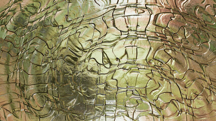 Abstract illustration of metallic gold color background with irregular bumps