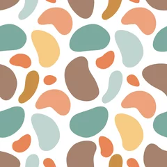 Gordijnen camouflage met aardse kleuren naadloos patroon © Tatyana Olina
