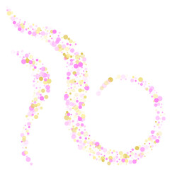 Bokeh confetti circles decoration holiday background.