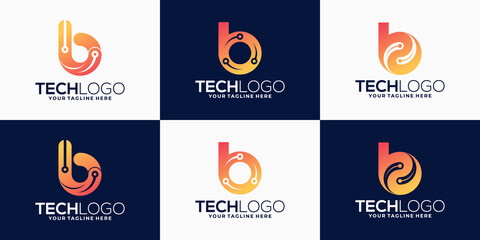 abstract letter B logo © budana