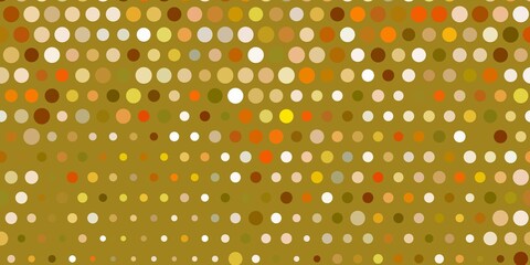 Light green, yellow vector backdrop with dots.